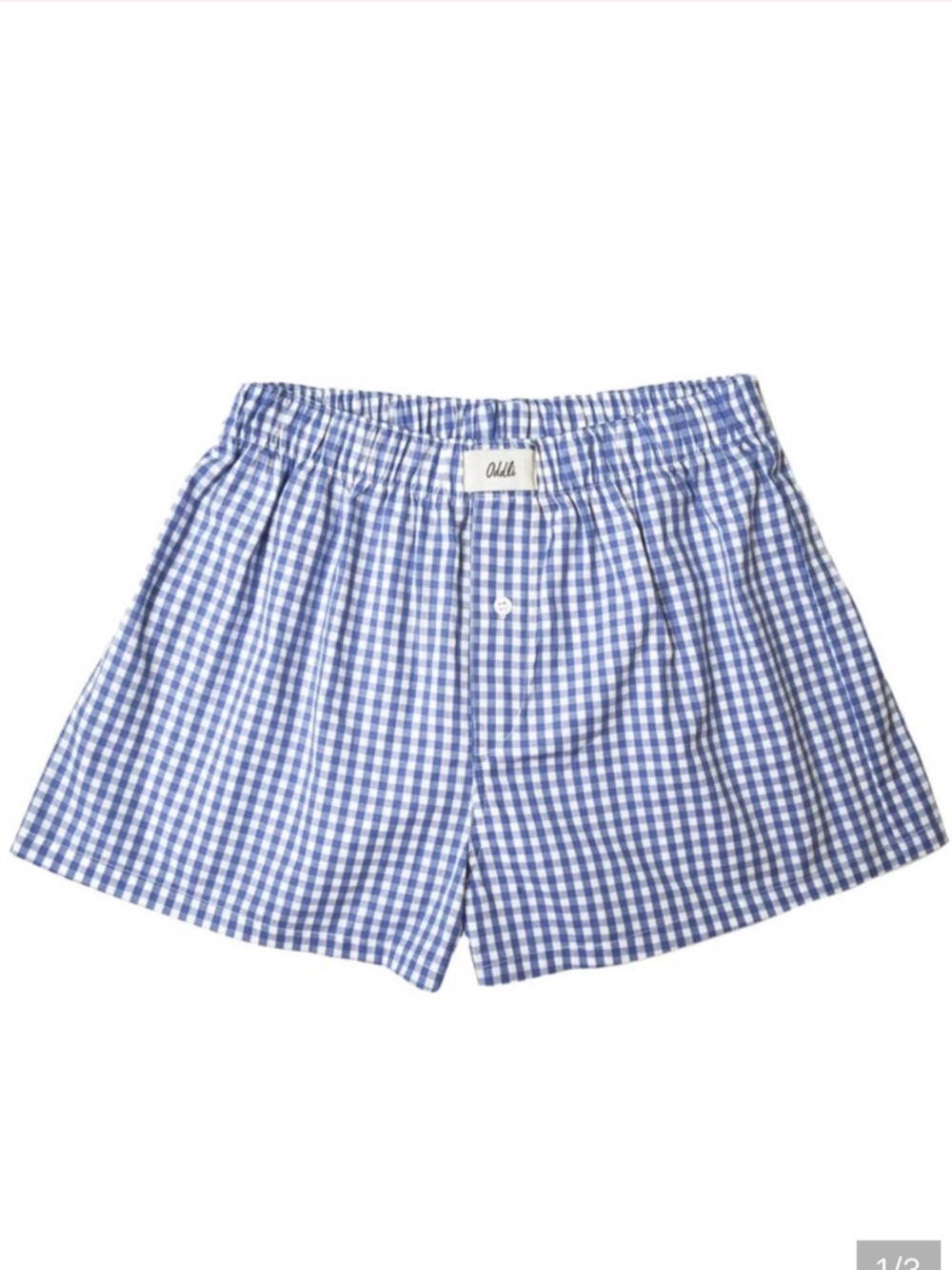 Blue Gingham Women’s Shorts